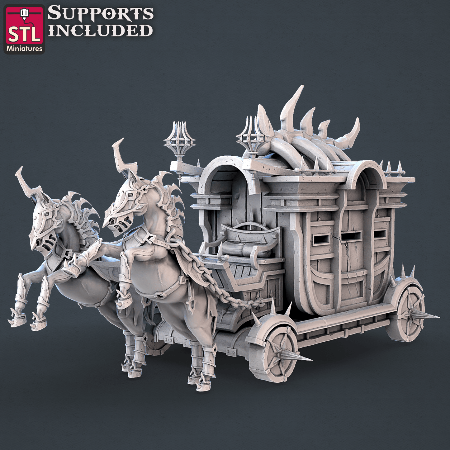 3D Printed STL Miniatures Dragon Hunters Set | 28 - 32mm War Gaming D&D