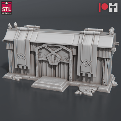 3D Printed STL Miniatures Dwarven Camp Set 28 - 32mm War Gaming D&D