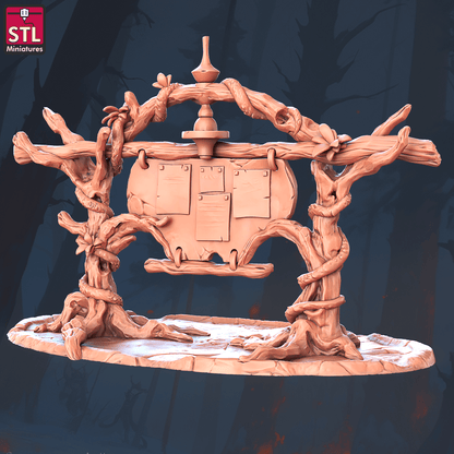 3D Printed STL Miniatures Elf Camp Set 28 - 32mm War Gaming D&D