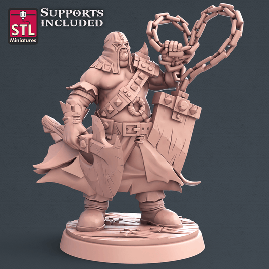3D Printed STL Miniatures Executioner Set 28mm - 32mm War Gaming D&D
