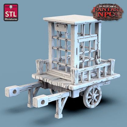 3D Printed STL Miniatures Exotic Pet Vendor Set Fantasy NPC 28mm - 32mm War Gaming D&D