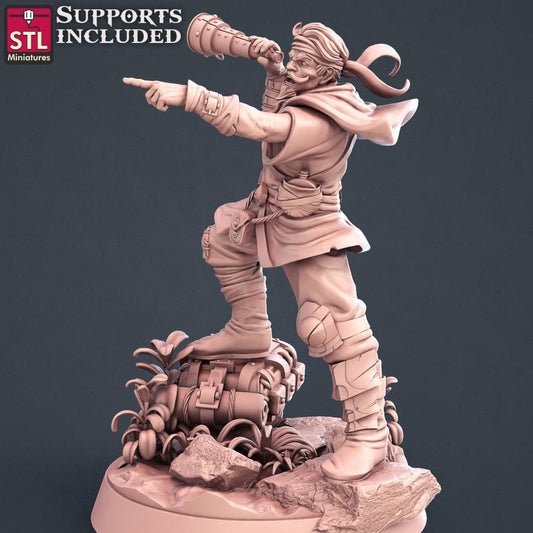 3D Printed STL Miniatures Explorers Set Fantasy NPC 2 | 28 - 32mm War Gaming D&D