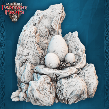 3D Printed STL Miniatures Fantasy Props 2 Dungeons Nest Set 28 - 32mm War Gaming D&D