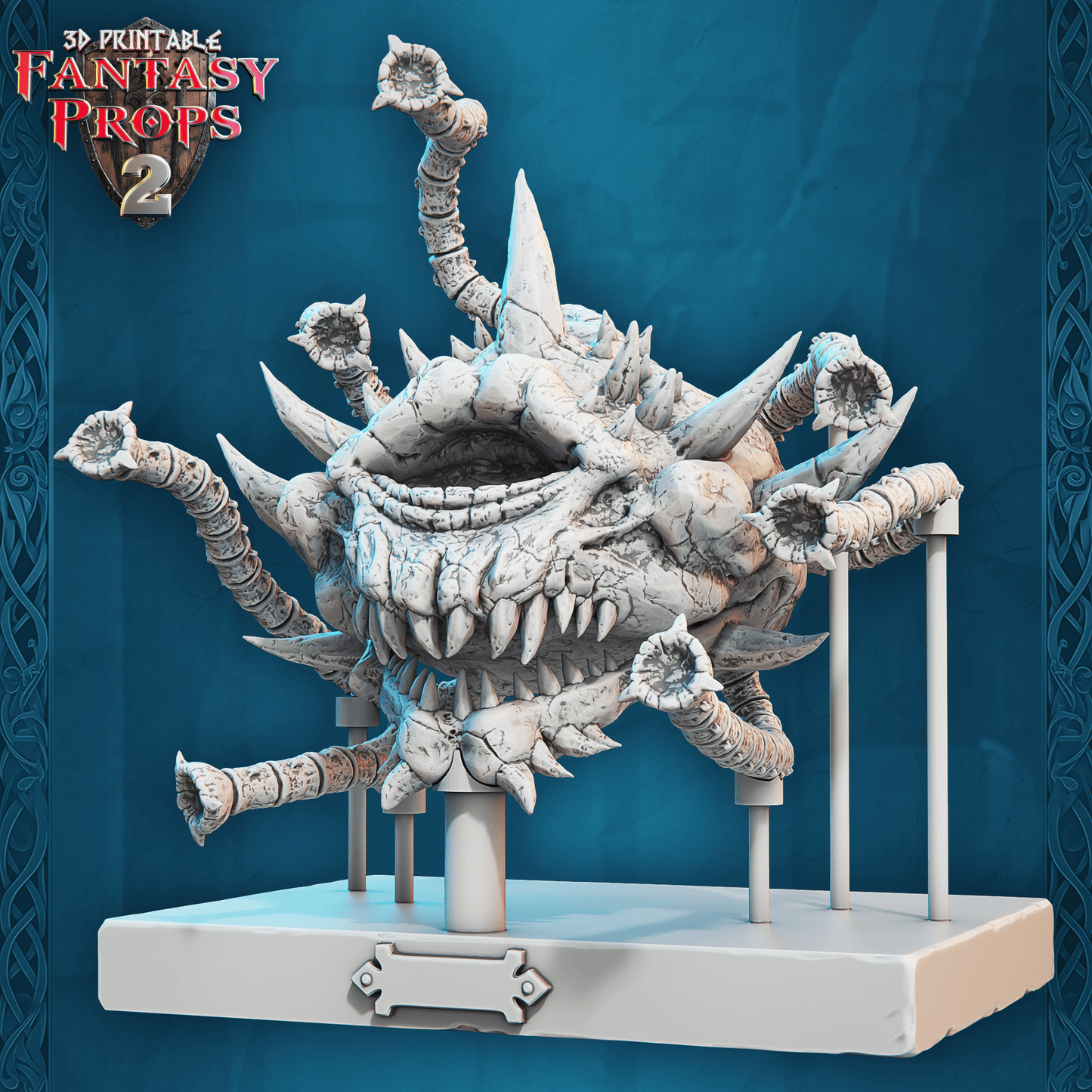 3D Printed STL Miniatures Fantasy Props 2 Museum Set 28 - 32mm War Gaming D&D