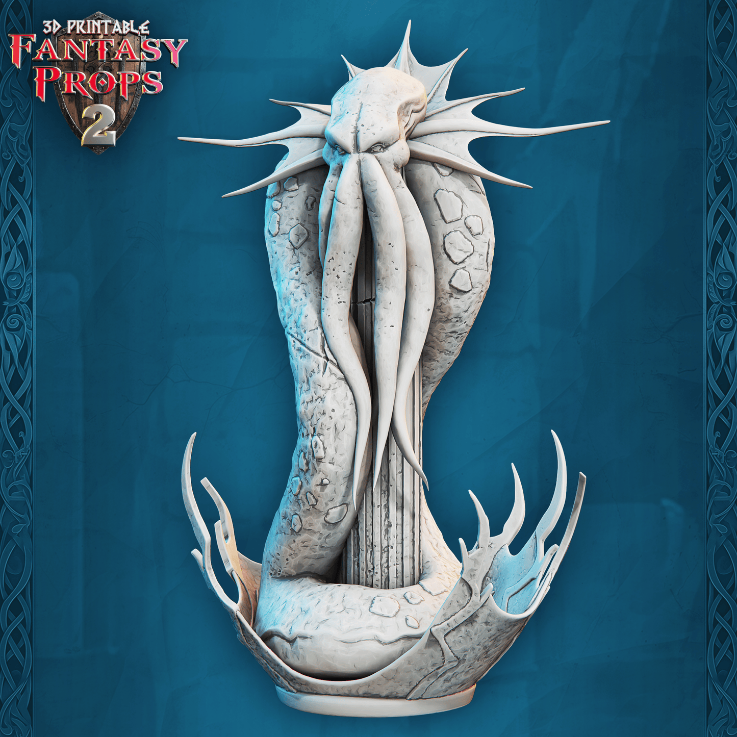 3D Printed STL Miniatures Fantasy Props 2 Museum Set 28 - 32mm War Gaming D&D