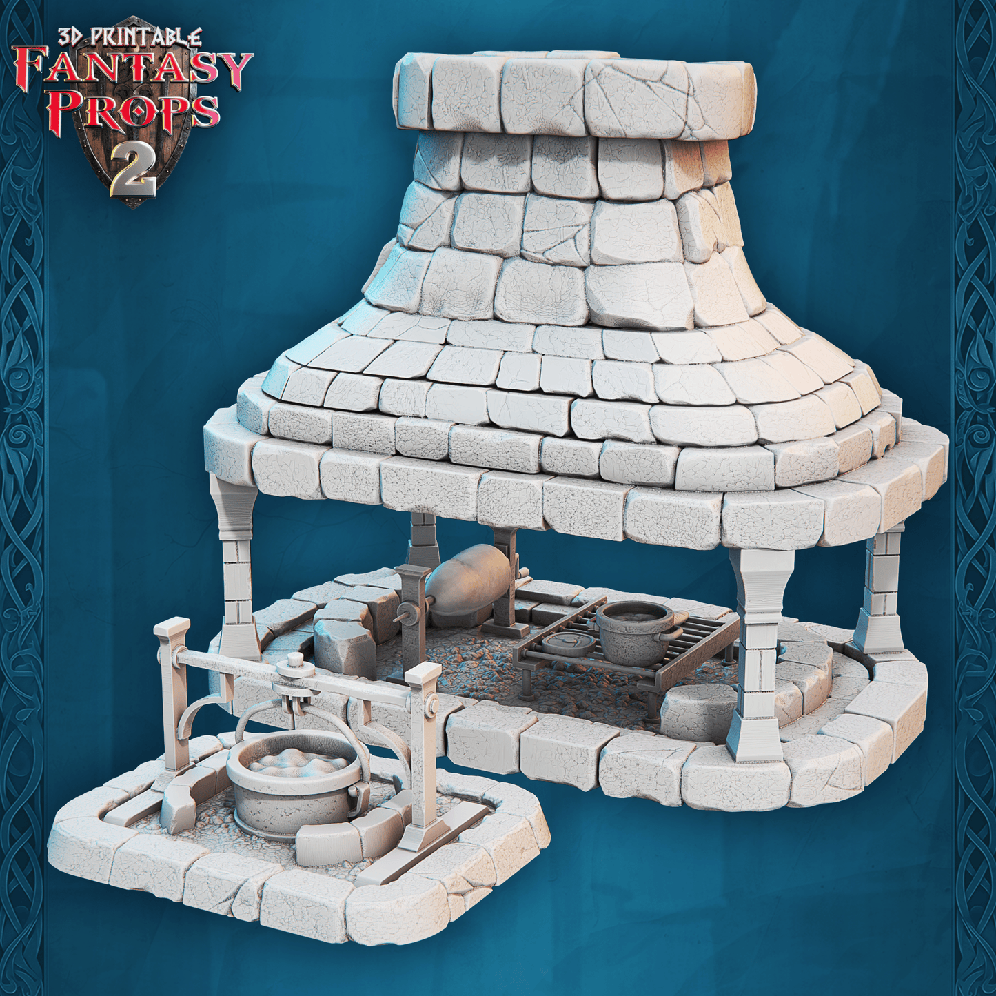 3D Printed STL Miniatures Fantasy Props 2 Tavern 28 - 32mm War Gaming D&D