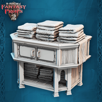 3D Printed STL Miniatures Fantasy Props 2 Tavern 28 - 32mm War Gaming D&D