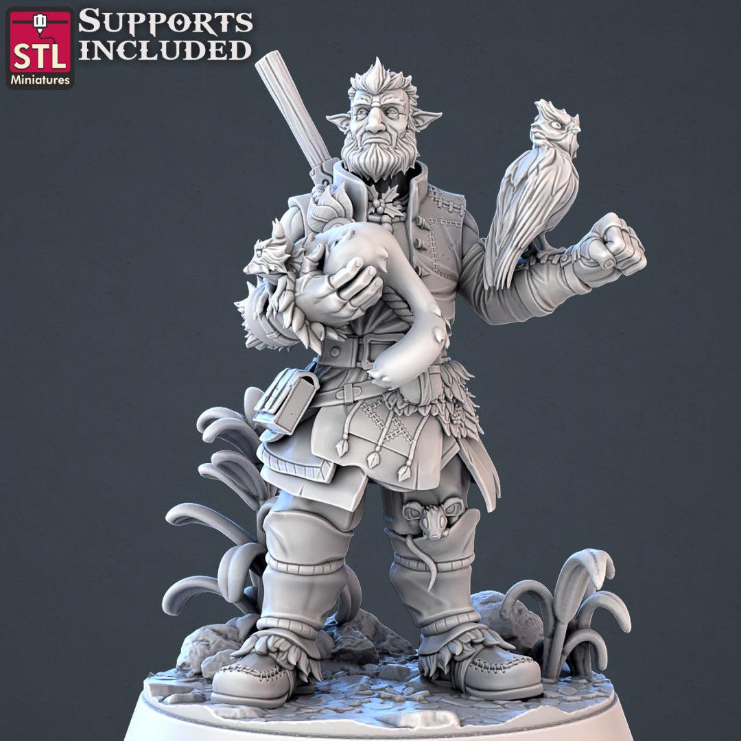 3D Printed STL Miniatures Forest Protectors Set 28 - 32mm War Gaming D&D