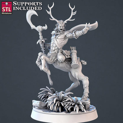 3D Printed STL Miniatures Forest Protectors Set 28 - 32mm War Gaming D&D