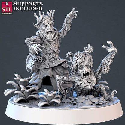 3D Printed STL Miniatures Forest Protectors Set 28 - 32mm War Gaming D&D