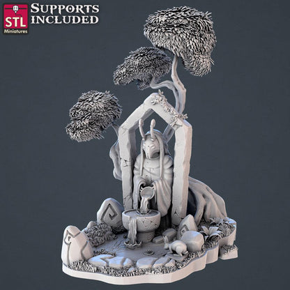 3D Printed STL Miniatures Forest Protectors Set 28 - 32mm War Gaming D&D