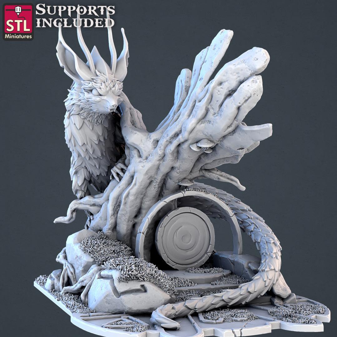 3D Printed STL Miniatures Forest Protectors Set 28 - 32mm War Gaming D&D