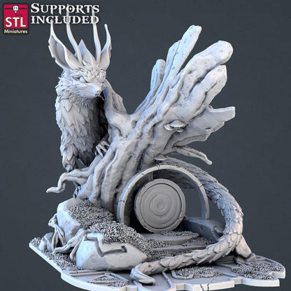 3D Printed STL Miniatures Forest Protectors Set 28 - 32mm War Gaming D&D