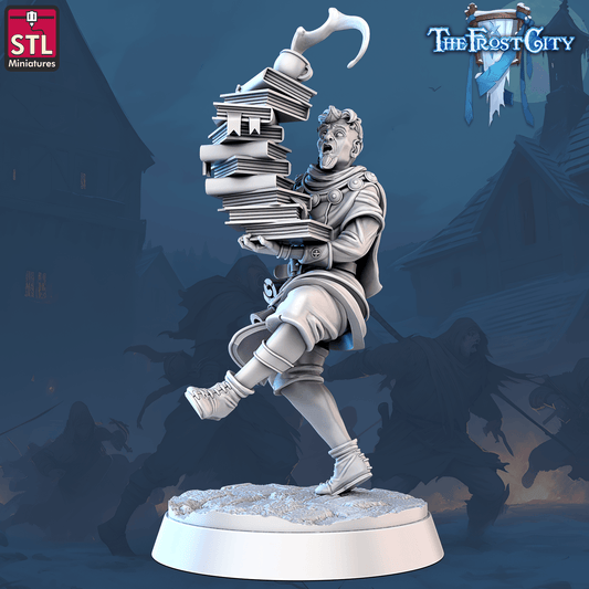 3D Printed STL Miniatures Frost City Apprentice Ver. 2 | 28 - 32mm War Gaming D&D