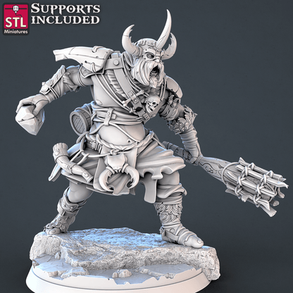 3D Printed STL Miniatures Frost Giants Set | 28 - 32mm War Gaming D&D