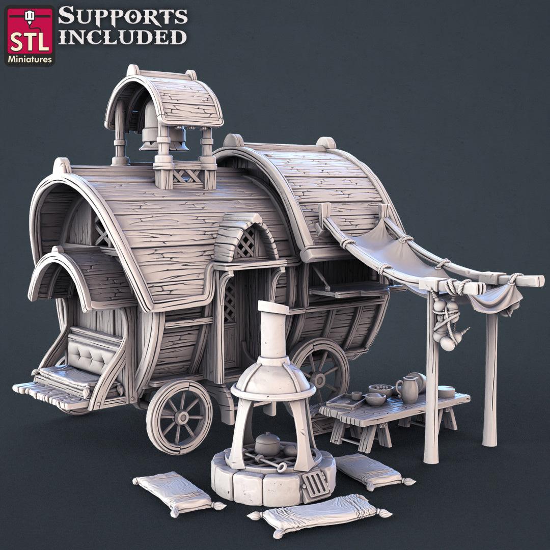 3D Printed STL Miniatures Genasi Set 28 - 32mm War Gaming D&D