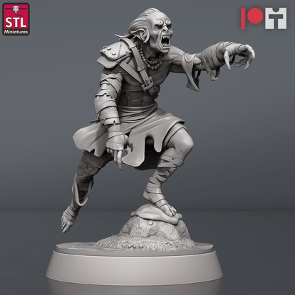 3D Printed STL Miniatures Ghoul King Set 28 - 32mm War Gaming D&D