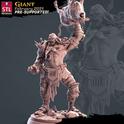 3D Printed STL Miniatures Giants Set 28mm - 32mm War Gaming D&D