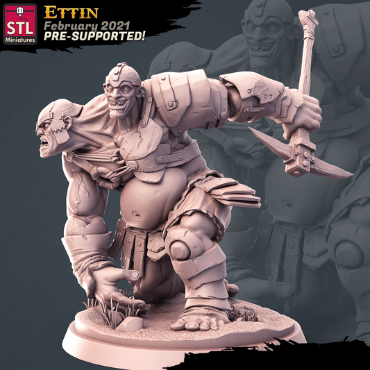 3D Printed STL Miniatures Giants Set 28mm - 32mm War Gaming D&D