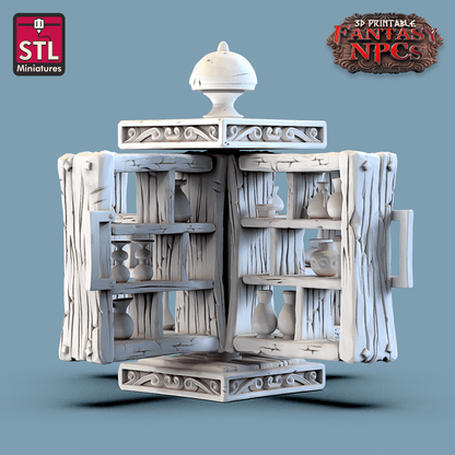 3D Printed STL Miniatures Glassblower Set Fantasy NPC 28mm - 32mm War Gaming D&D