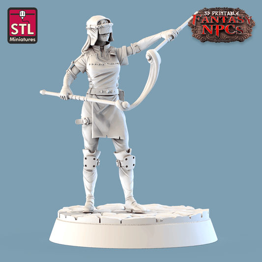 3D Printed STL Miniatures Glassblower Set Fantasy NPC 28mm - 32mm War Gaming D&D