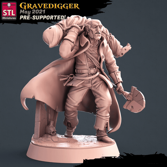 3D Printed STL Miniatures Graveyard Set 28 - 32mm War Gaming D&D