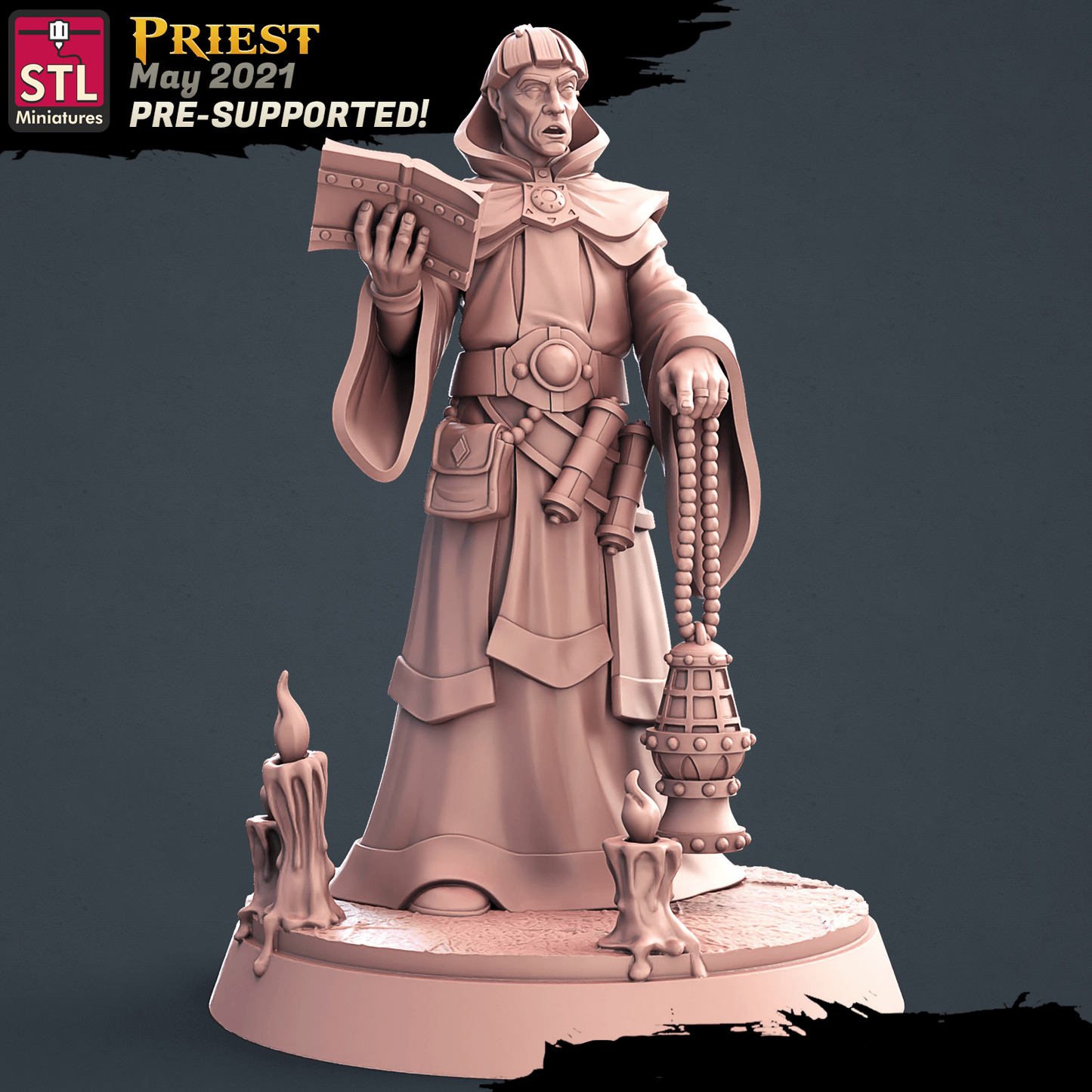3D Printed STL Miniatures Graveyard Set 28mm - 32mm War Gaming D&D