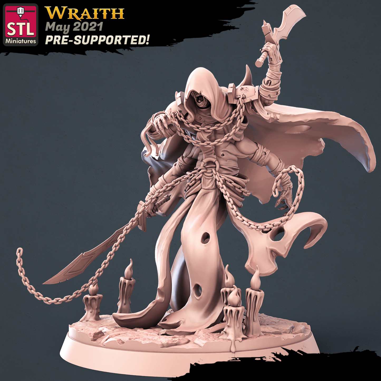 3D Printed STL Miniatures Graveyard Set 28mm - 32mm War Gaming D&D