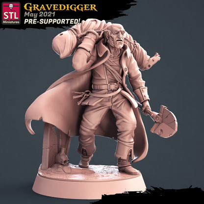 3D Printed STL Miniatures Graveyard Set 28mm - 32mm War Gaming D&D