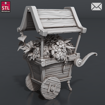 3D Printed STL Miniatures Herbalist Set 28 - 32mm War Gaming D&D