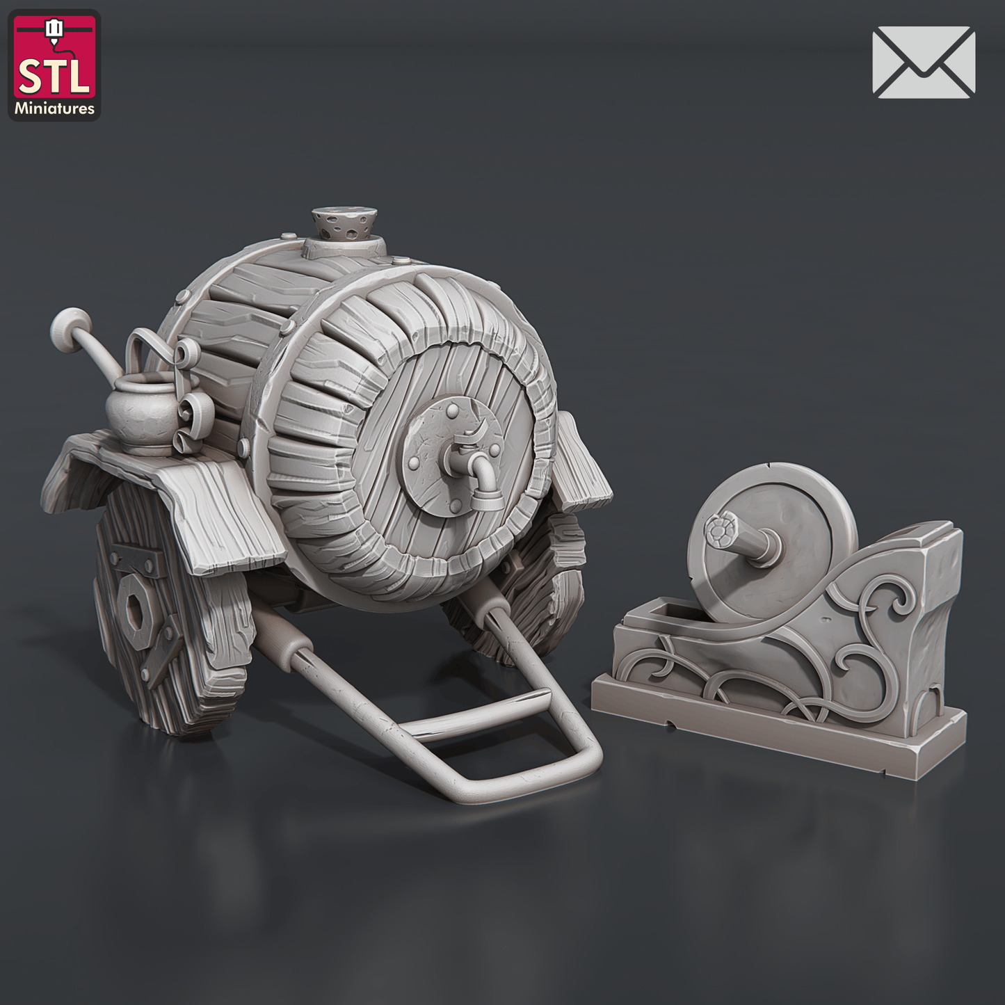 3D Printed STL Miniatures Herbalist Set 28 - 32mm War Gaming D&D