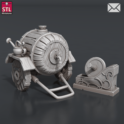 3D Printed STL Miniatures Herbalist Set 28 - 32mm War Gaming D&D