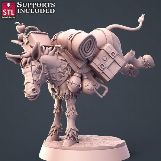 3D Printed STL Miniatures Horse Trainer Set Fantasy NPC 2 | 28 - 32mm War Gaming D&D