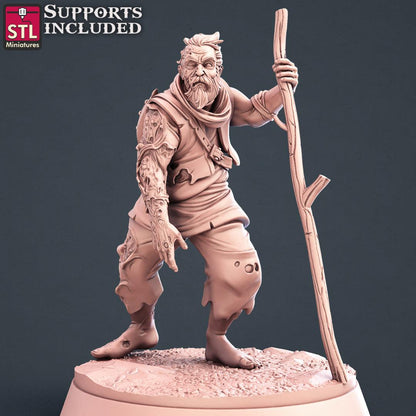 3D Printed STL Miniatures Injured Villagers Set 28 - 32mm War Gaming D&D