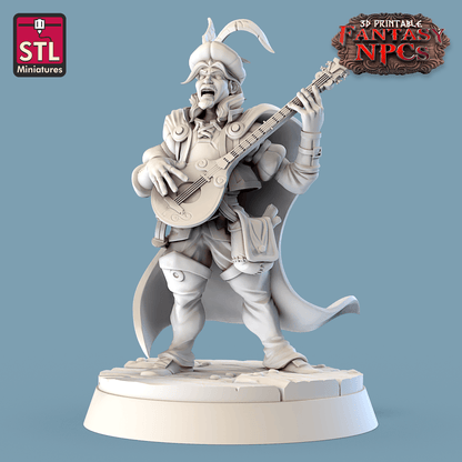 3D Printed STL Miniatures Inn Tavern Set Fantasy NPC 28mm - 32mm War Gaming D&D