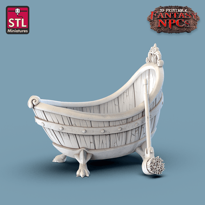 3D Printed STL Miniatures Inn Tavern Set Fantasy NPC 28mm - 32mm War Gaming D&D