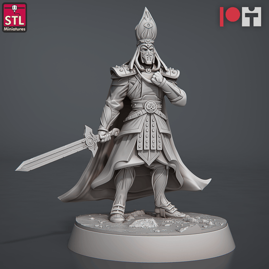 3D Printed STL Miniatures Inquisitors Set 28 - 32mm War Gaming D&D