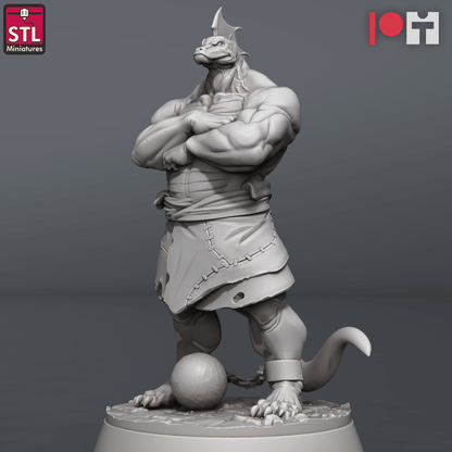 3D Printed STL Miniatures Jail Set 28 - 32mm War Gaming D&D