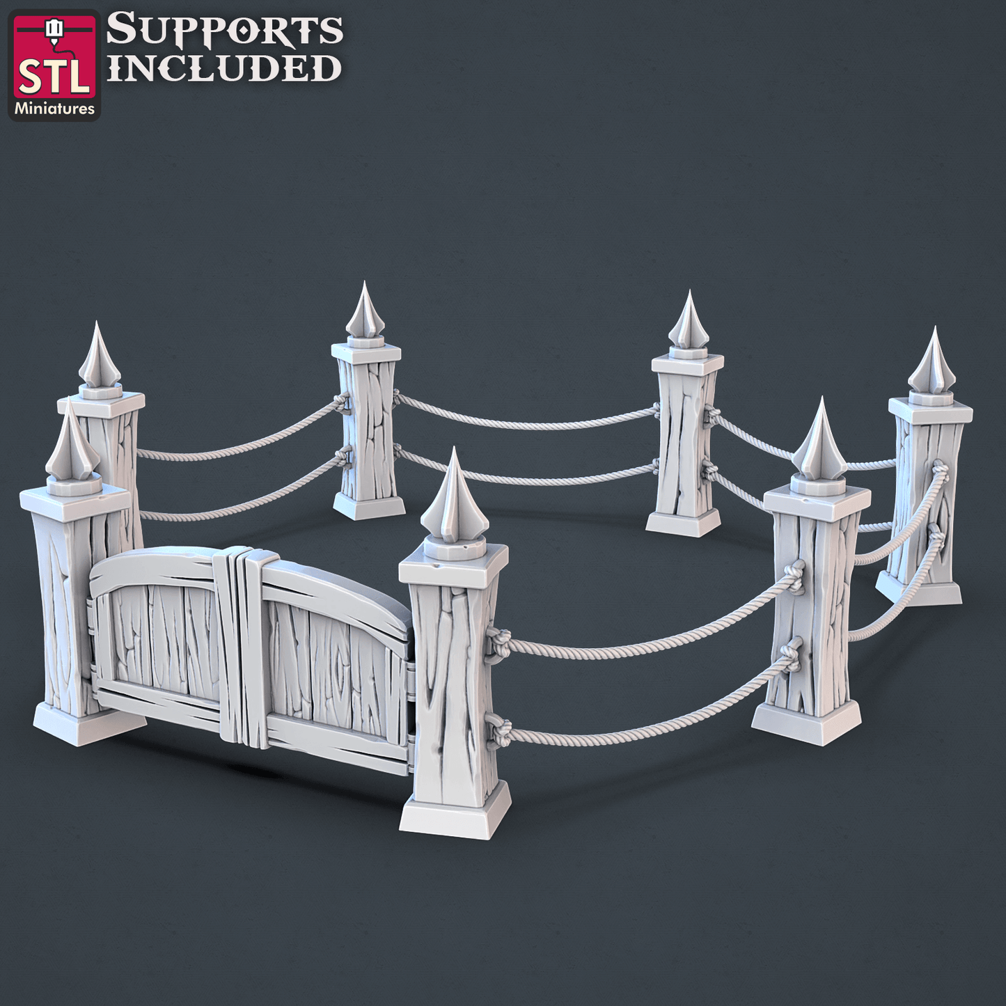 3D Printed STL Miniatures Jousting Set 28mm - 32mm War Gaming D&D