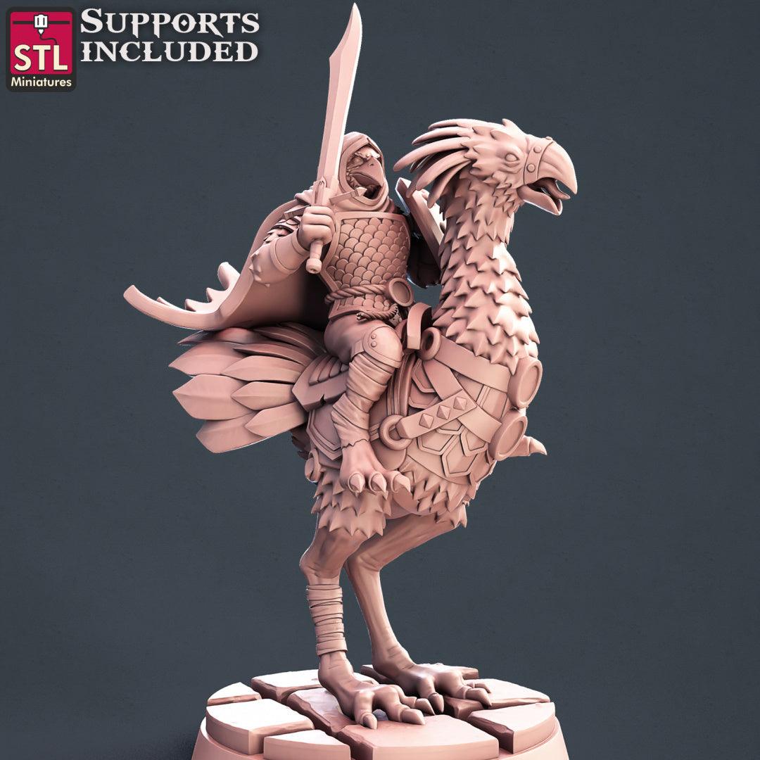 3D Printed STL Miniatures Kenku Set 28 - 32mm War Gaming D&D