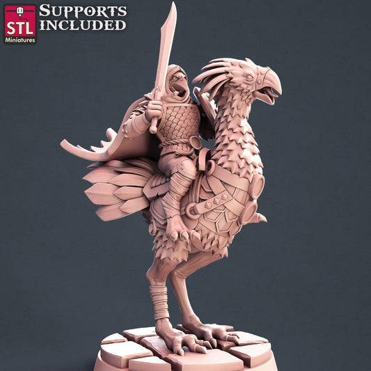 3D Printed STL Miniatures Kenku Set 28 - 32mm War Gaming D&D