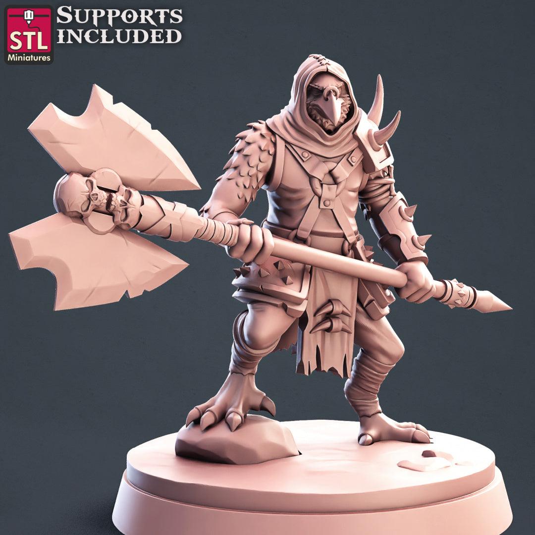 3D Printed STL Miniatures Kenku Set 28 - 32mm War Gaming D&D