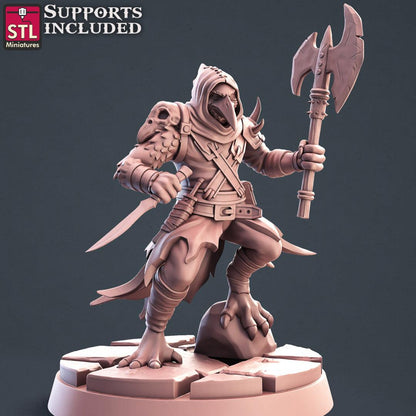 3D Printed STL Miniatures Kenku Set 28 - 32mm War Gaming D&D