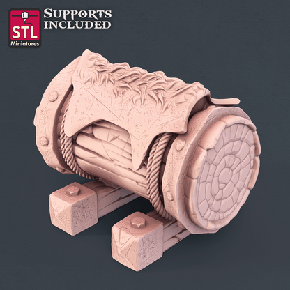 3D Printed STL Miniatures Leather Worker Set 28mm - 32mm War Gaming D&D
