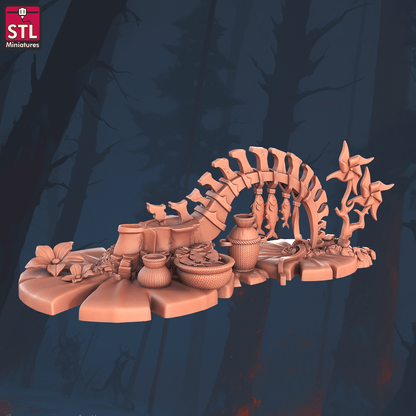 3D Printed STL Miniatures Lizardfolks Set 28 - 32mm War Gaming D&D
