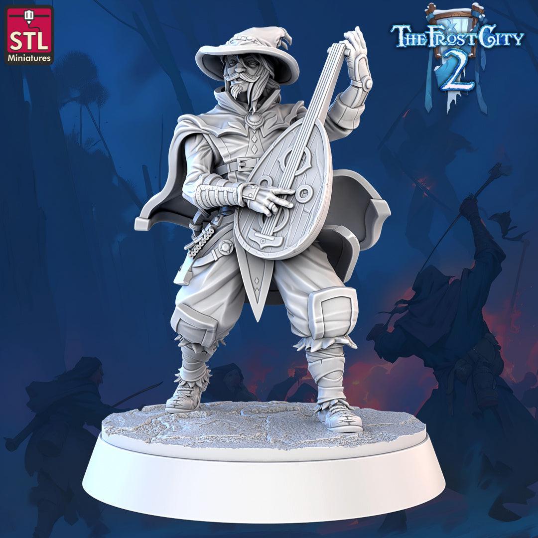 3D Printed STL Miniatures Mages The Frost City 2 28 - 32mm War Gaming D&D