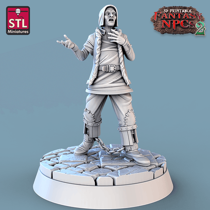 3D Printed STL Miniatures Magistrate Set Fantasy NPC 2 | 28 - 32mm War Gaming D&D