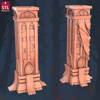 3D Printed STL Miniatures Masquerade Vetenian Carnival Set 28 - 32mm War Gaming D&D
