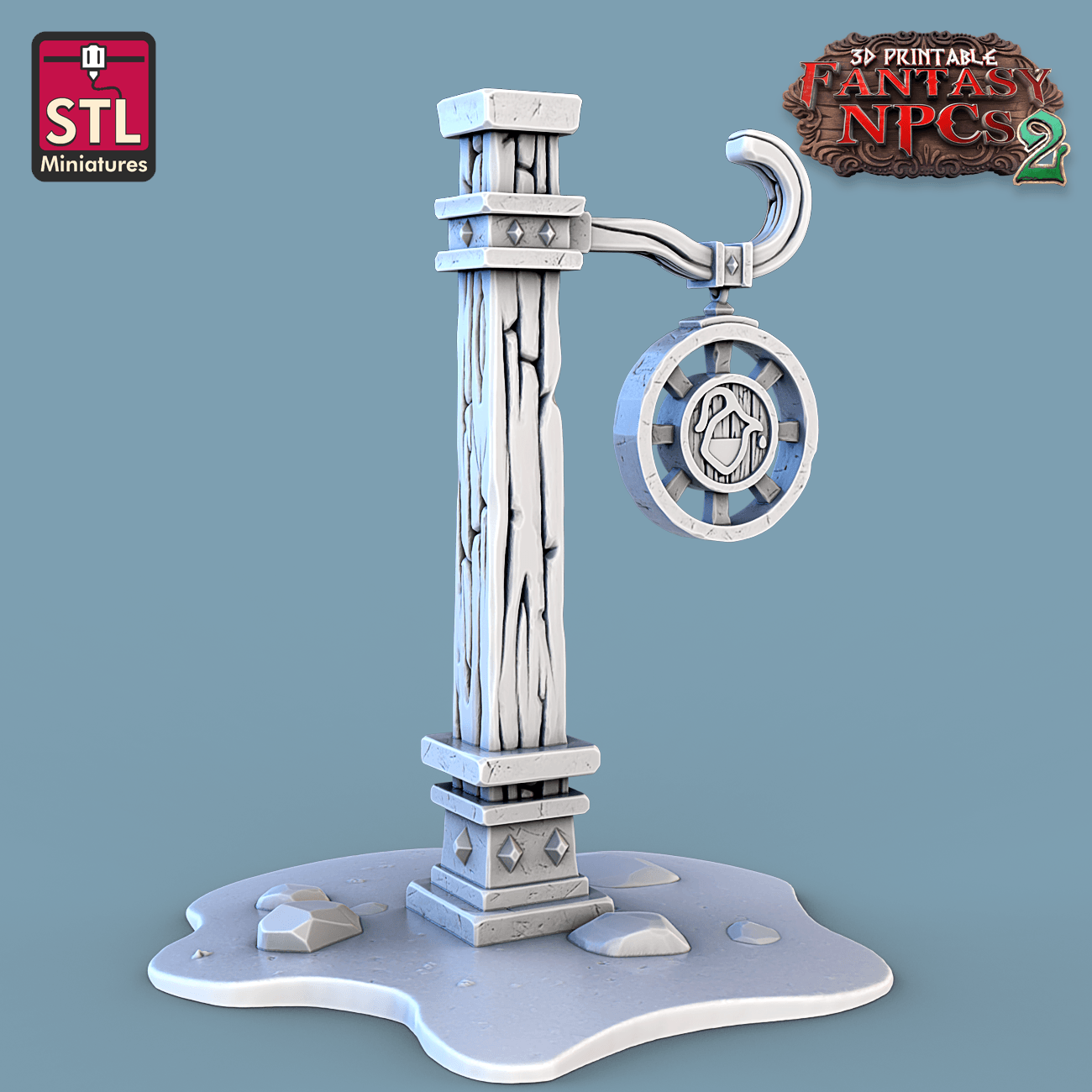 3D Printed STL Miniatures Milk Man Set Fantasy NPC 2 | 28 - 32mm War Gaming D&D