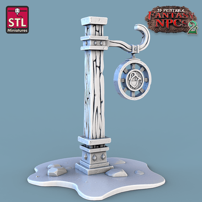 3D Printed STL Miniatures Milk Man Set Fantasy NPC 2 | 28 - 32mm War Gaming D&D